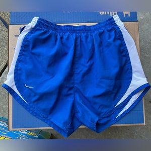 Nike Dri-Fit Blue and White Gym Shorts